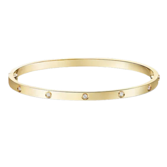 SCREW THIN 6 DIAMONDS BRACELET